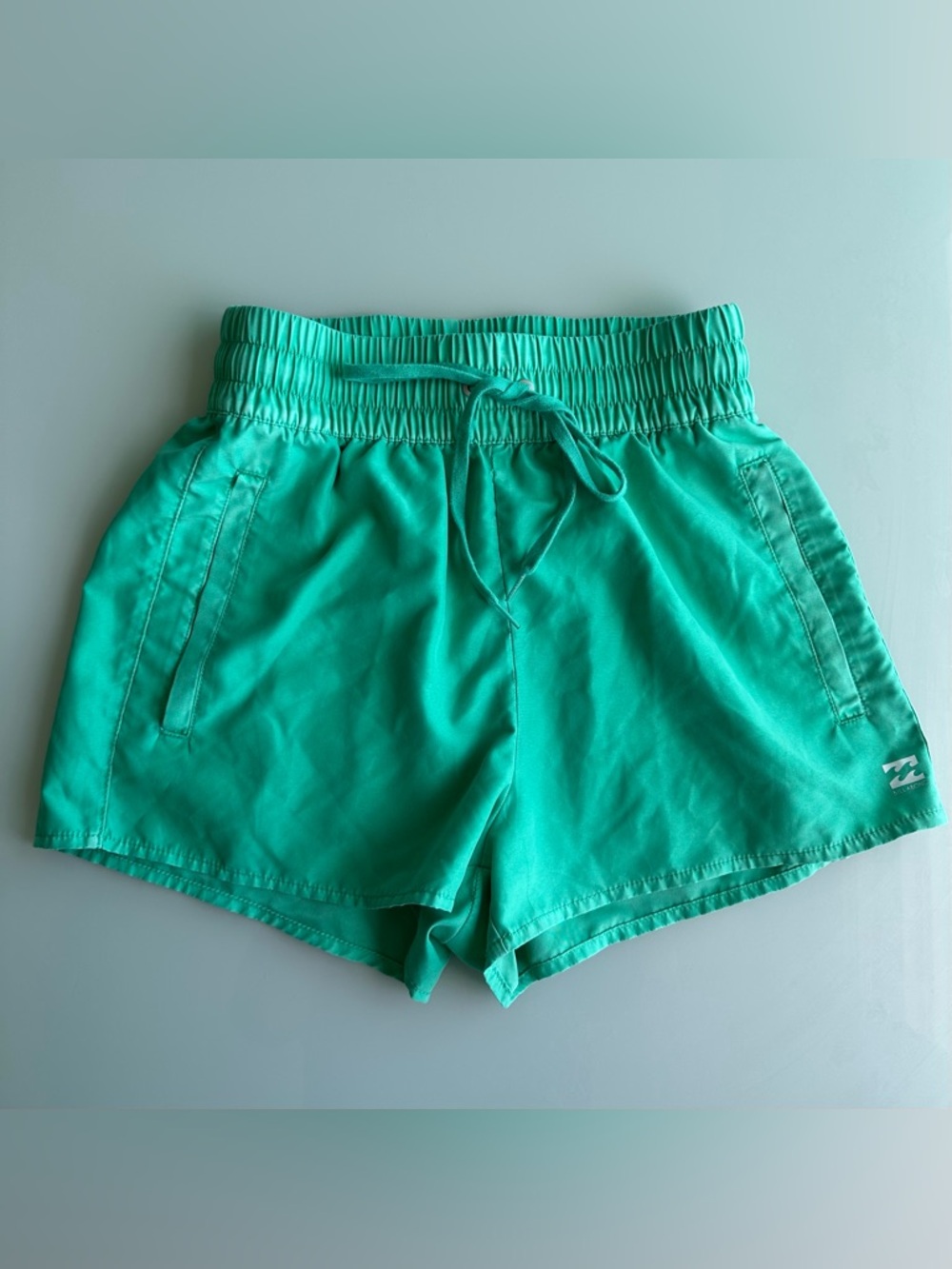 Billabong Women’s Elastic-Waist Casual Shorts in Teal  Size Small Surf Style